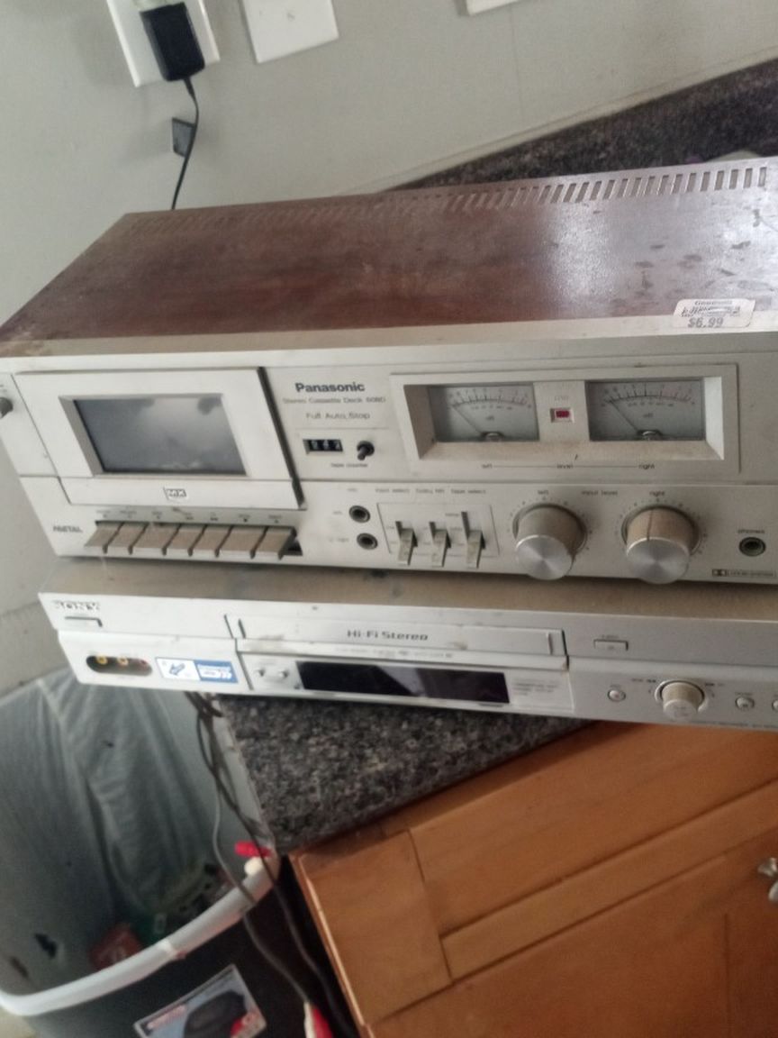 Vintage Panasonic Stereo Cassette Deck 608d