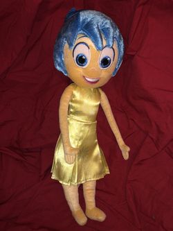 Disney Store Inside Out feelings Joy plush plushie doll 15” tall