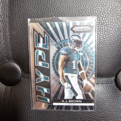AJ BROWN EAGLES PRIZM HYPE NFL PANINI SPORTS CARD