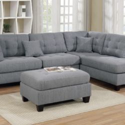 Sectional Sofa + Ottoman