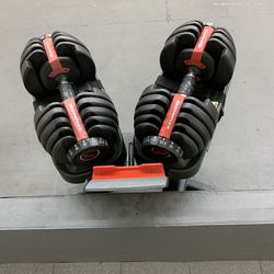 Bowflex Select Tech 552 Dumbbell Pair With Base included 