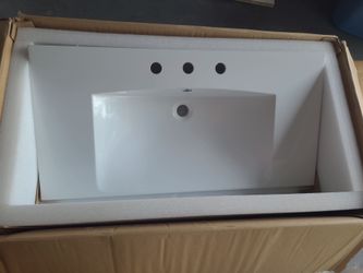 New white 36x18 vanity top