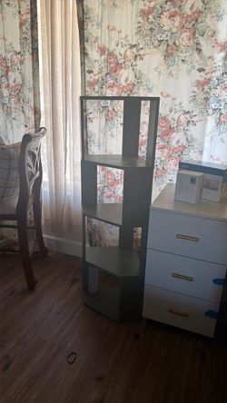 2 Corner book shelf (Olive green)