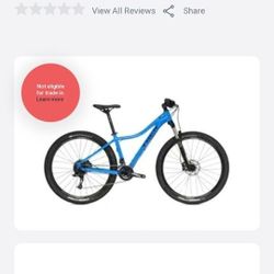 2017 Trek Cali Sl Light Blue  Women's Hardtail Mountain Bike  With Rockshox 