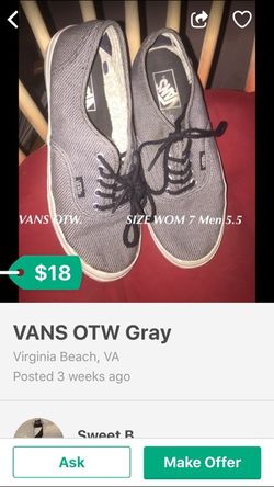 Vans OTW Grays M-5.5 W 7