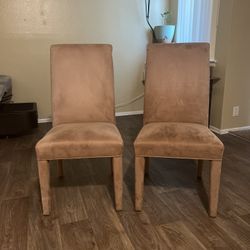 2 Tan Chairs