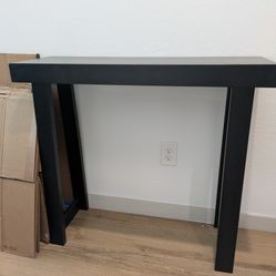 Black Skinny Entry Way Table 
