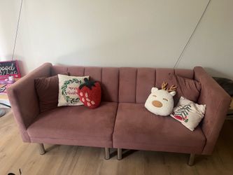 Pink couch