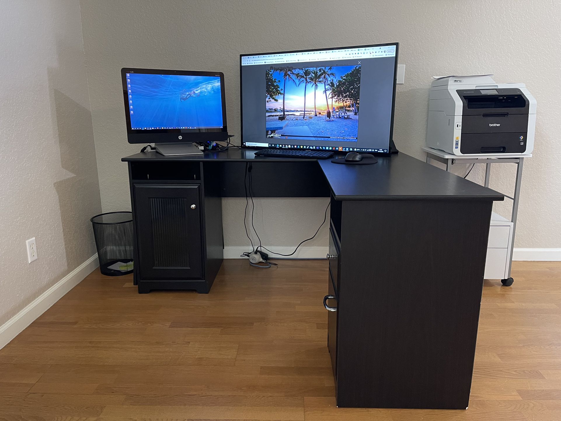 Desk And Filing Cabinet