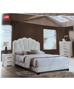Queen Bed frame not including mattress and box spring