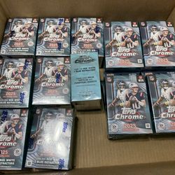 2025 topps chrome nfl blasters and hangers