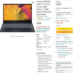 Brand New Lenovo IdeaPad  S340-81qg Laptop Excellent Condition 