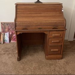 Antique Roll Top Desk