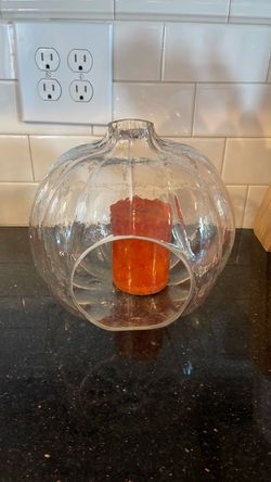 Fall Pumpkin with candle