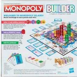 Monopoly Builder Board Game, Board Games for Kids and Adults