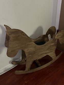 Flower rocking horse