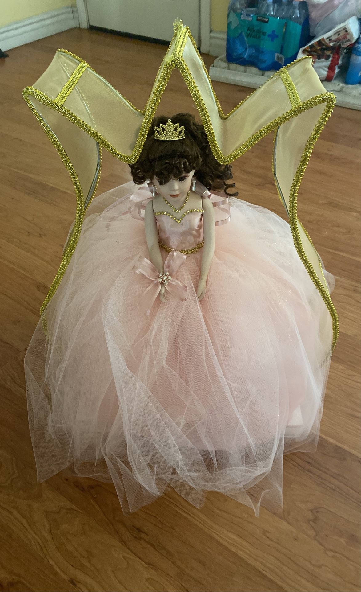 New! Plush Pink Doll for Quinceanera and Sweet 16