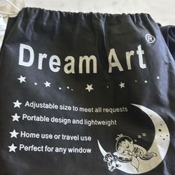 Dream art blackout curtain shades for travel