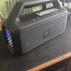 (BUNDLE) Anker Soundcore Boom 2 (80W) Mint In Box , RGB Light Stand bundle