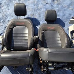 13-16 CHEVY SONIC RS BLACK LEATHER SUEDE SEATS OEM NICE SHAPE