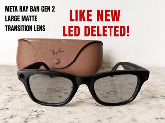Meta Ray Ban Gen 2 Large Transition Lens + LED Deleted