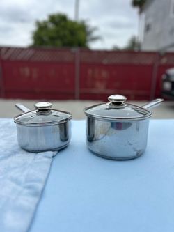 Bella stainless steel pots