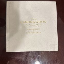 Catholic Rite Of Canonization —The Naming of Saints — Keepsake Book