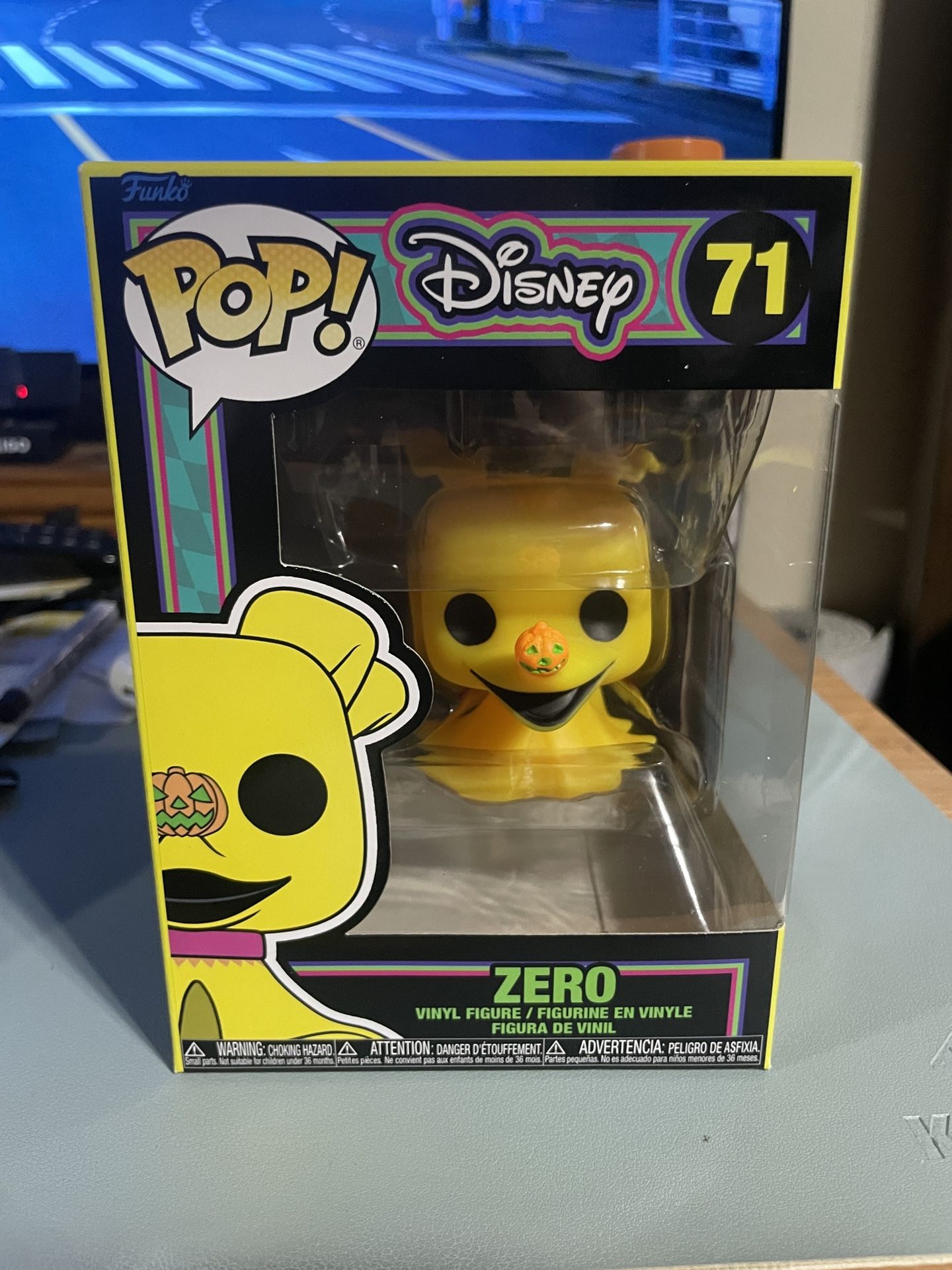 Funko Pop Disney The Nightmare Before Christmas #71 Zero Black Light Edition