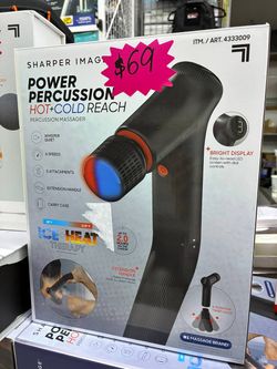 Sharper image power percussion hot and cold massager