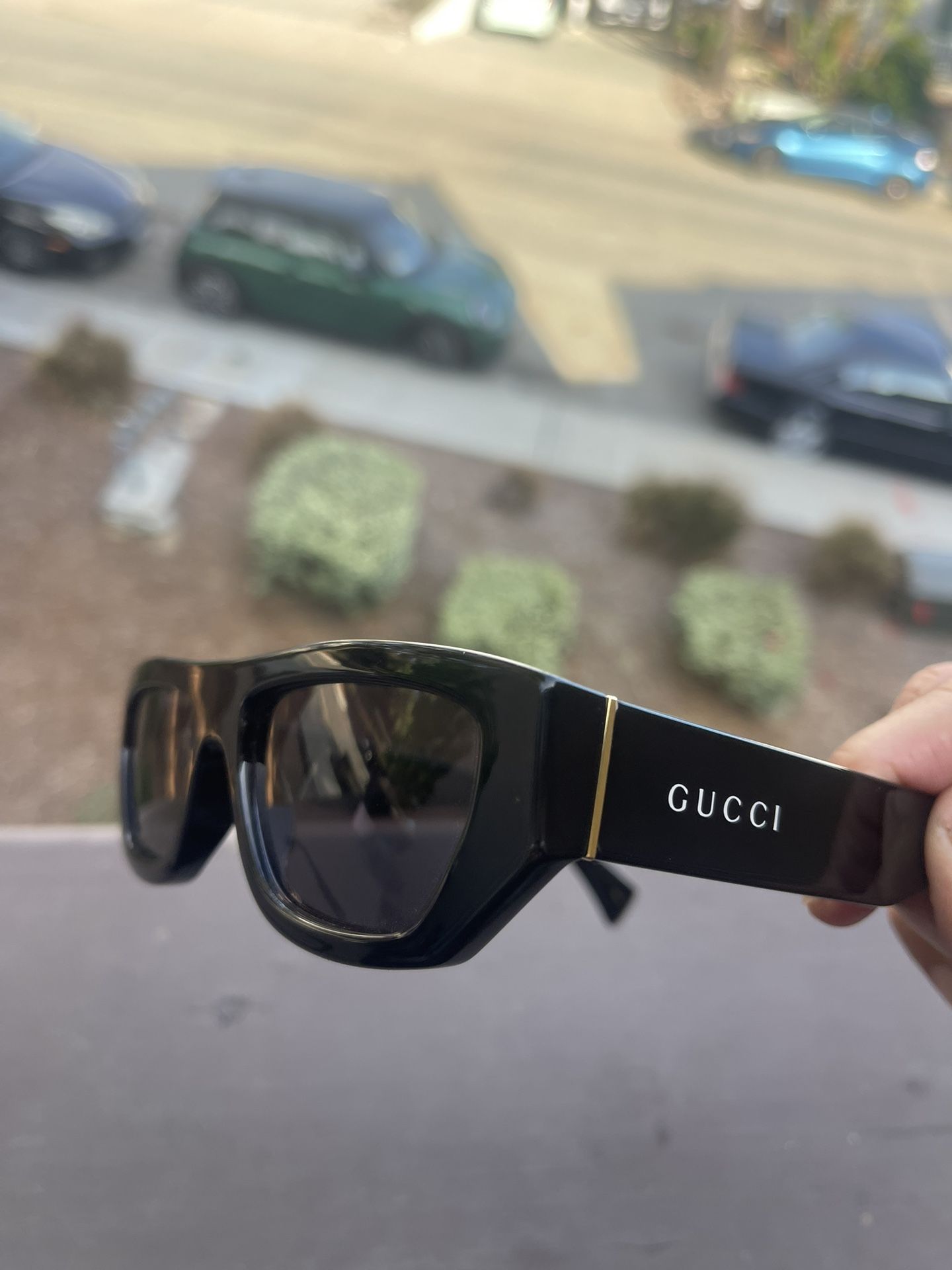 Gucci Logo Square Sunglasses