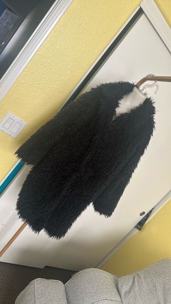 Girls long fur coat