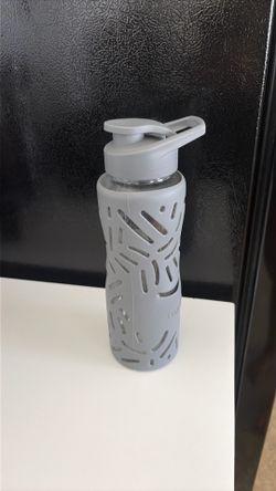 Glass water bottle