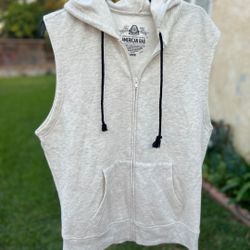 Men's Large Sleeveless Hoodie Chaleco