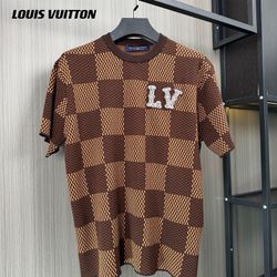 Louis Vuitton Brown T-shirt New 
