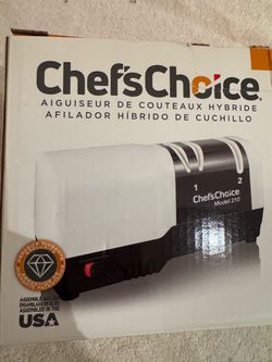 Chef'sChoice Hybrid Diamond Hone Knife Sharpener Model 210, new