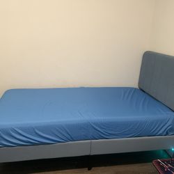Two Twin Size Beds - Pink/Blue