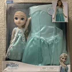 Frozen Elsa Doll And Dress 