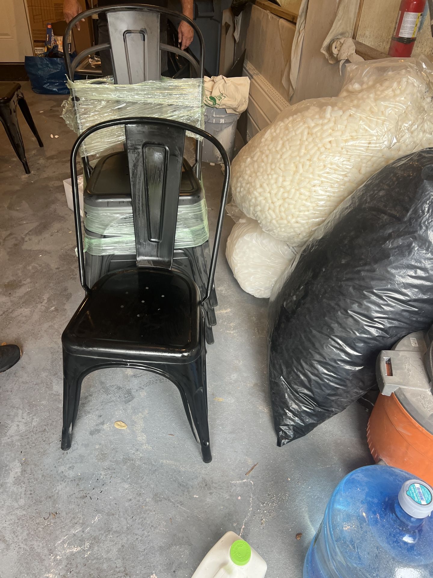 Black Metal Bistro Chairs 