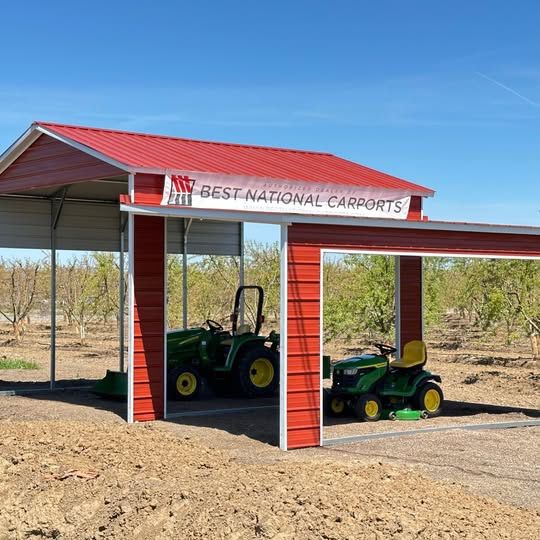Equipment Shade With Lean-to