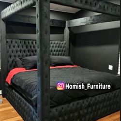 New In Box King Bed Frame With Mattress (Read Description Below)