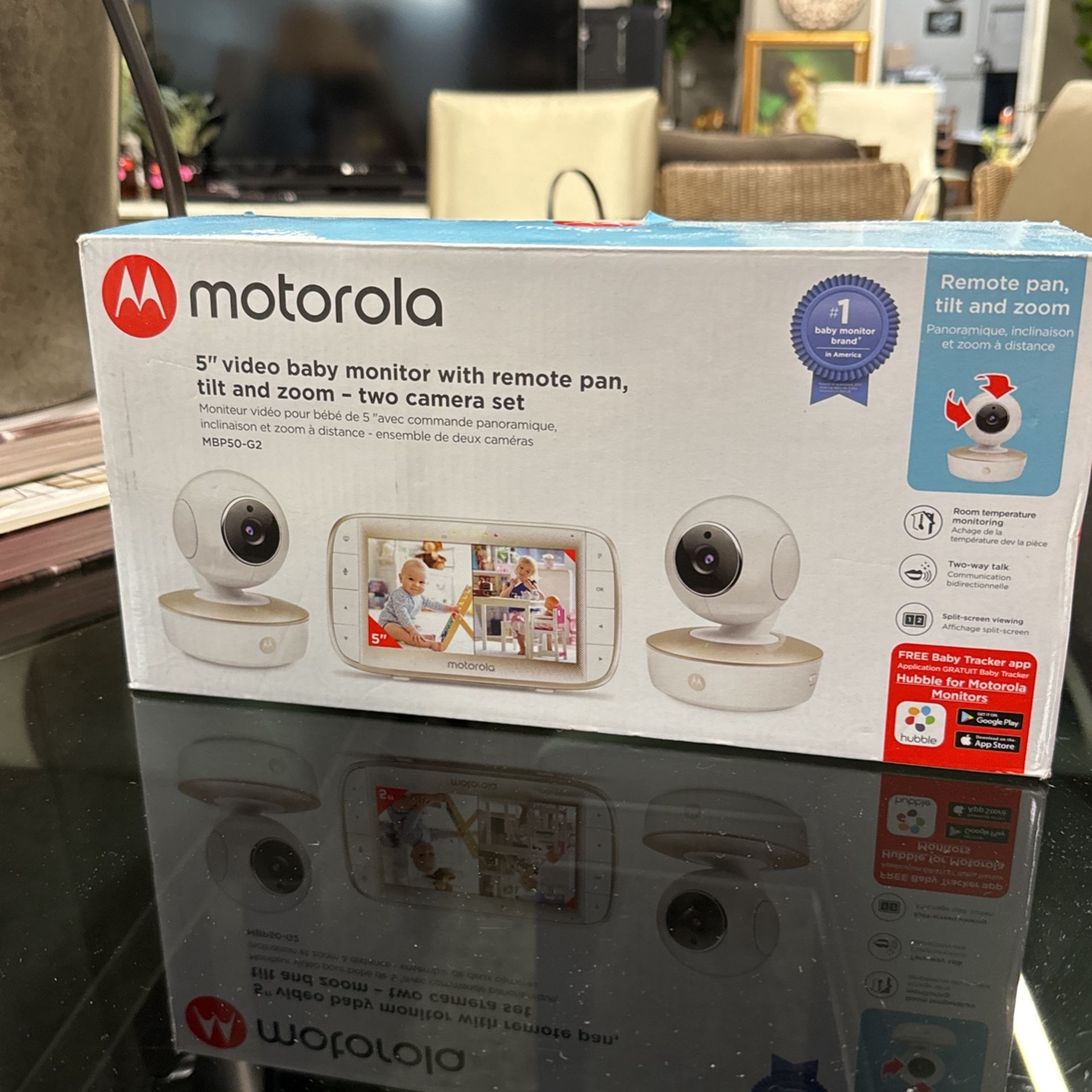 Motorola MBP50G2 5 inch Portable Video Baby Monitor 2 Cameras. ONLY $75