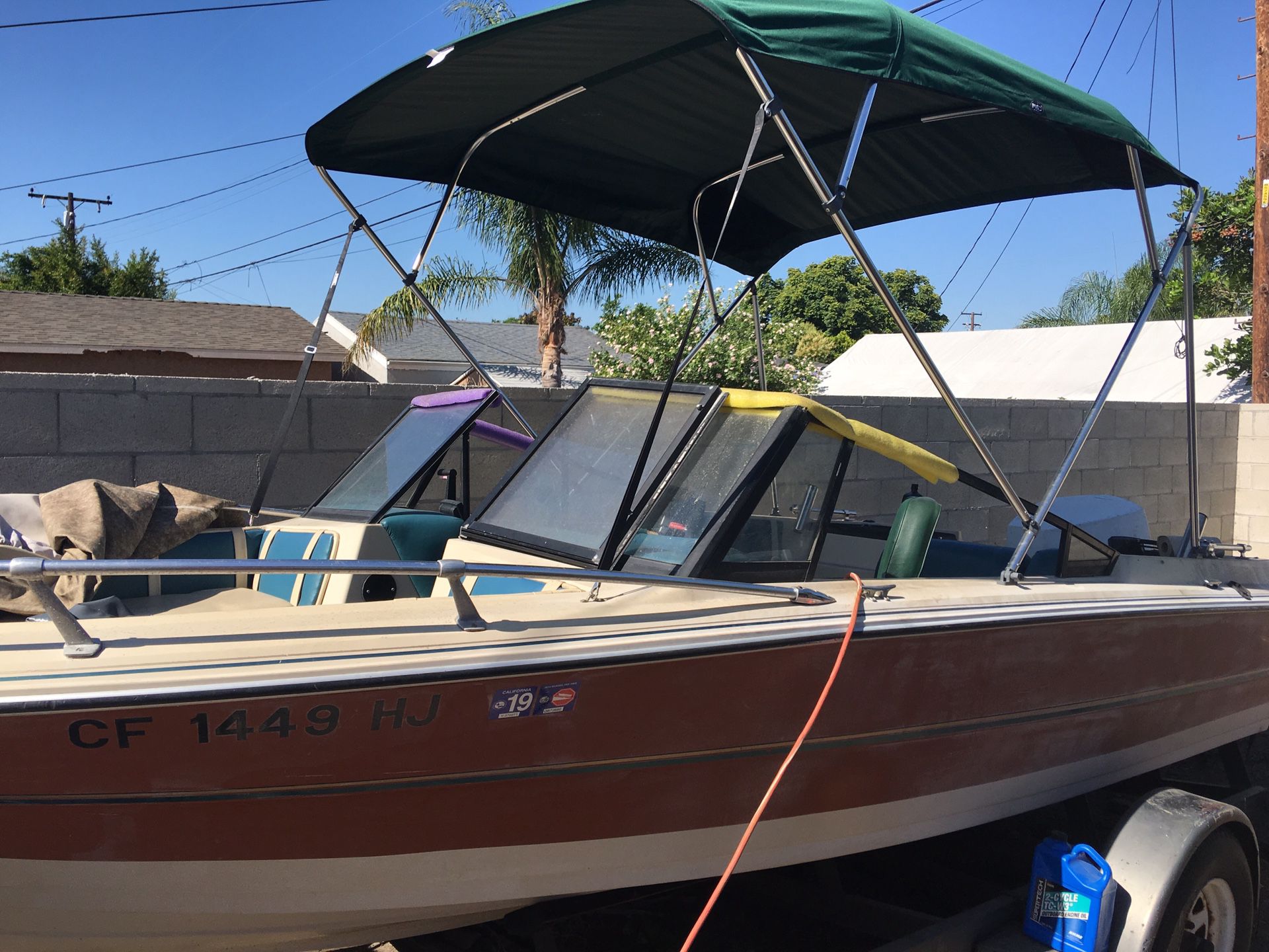 1983 monark with 140hp Johnson outboard
