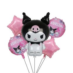New 5PC Kuromi Balloon Bundle 