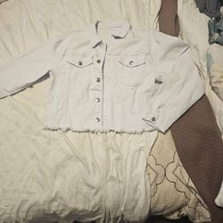 Women's White Jean Jacket