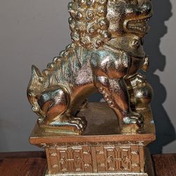 Gold Chinese Dragon Statue 