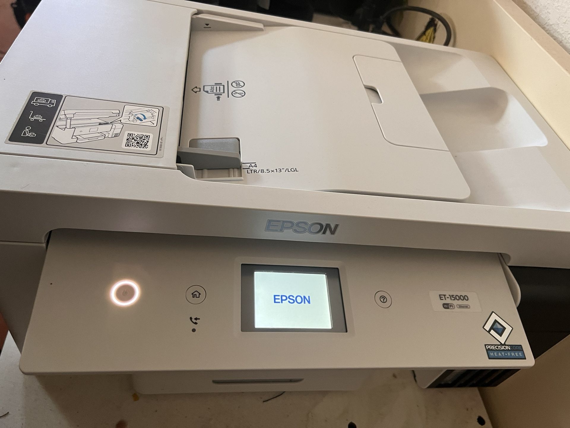 Epson EcoTank ET-15000 Wireless Color All-in-One Supertank Printer with Scanner, Copier, Fax, Ethernet and Printing up to ... More like this Epson Eco