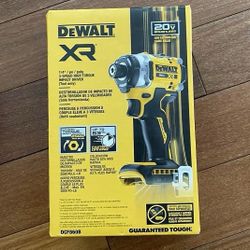 DeWALT DCF860B 20V XR High Torque 3-Speed Brushless Cordless 1/4" Impact Driver
