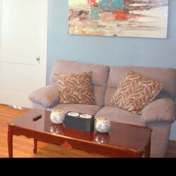 Grey Sofa And Love Seat 