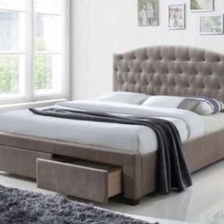 Brand New Mink Fabric Bed