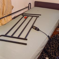 Adjustable Twin Medical Bed With Lift